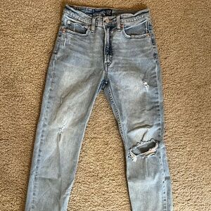Gap jeans - really flattering and cute/ they hug the legs in a straight fit